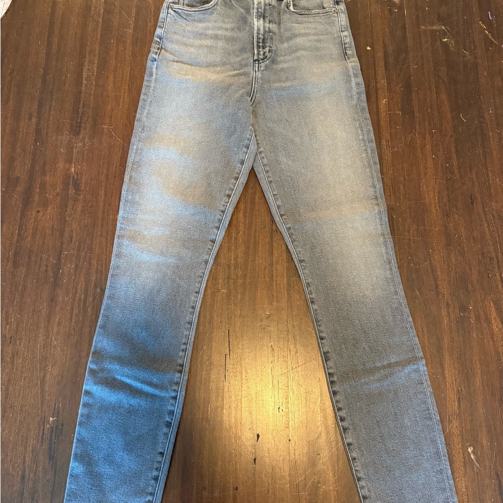 Agolde Blue Skinny Jeans Gradient Wash